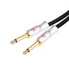 Hifi 6 мм 6N OFC Стерео Джек Аудио Кабель Несбалансированный Гитарный Patch Cords Кабель для Динамика Микрофона Инструмента