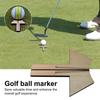 Маркер для мячей для гольфа с гравировкой на дереве, аксессуары для гольфа, инструмент для разметки позиции в гольфе, персонализированные подарки для гольфиста