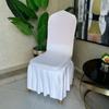 Jiaorui 1/10Pcs Sun Skirt Sundress Stretch White Chair Cover For Wedding Party Banquet  Chair Decoration