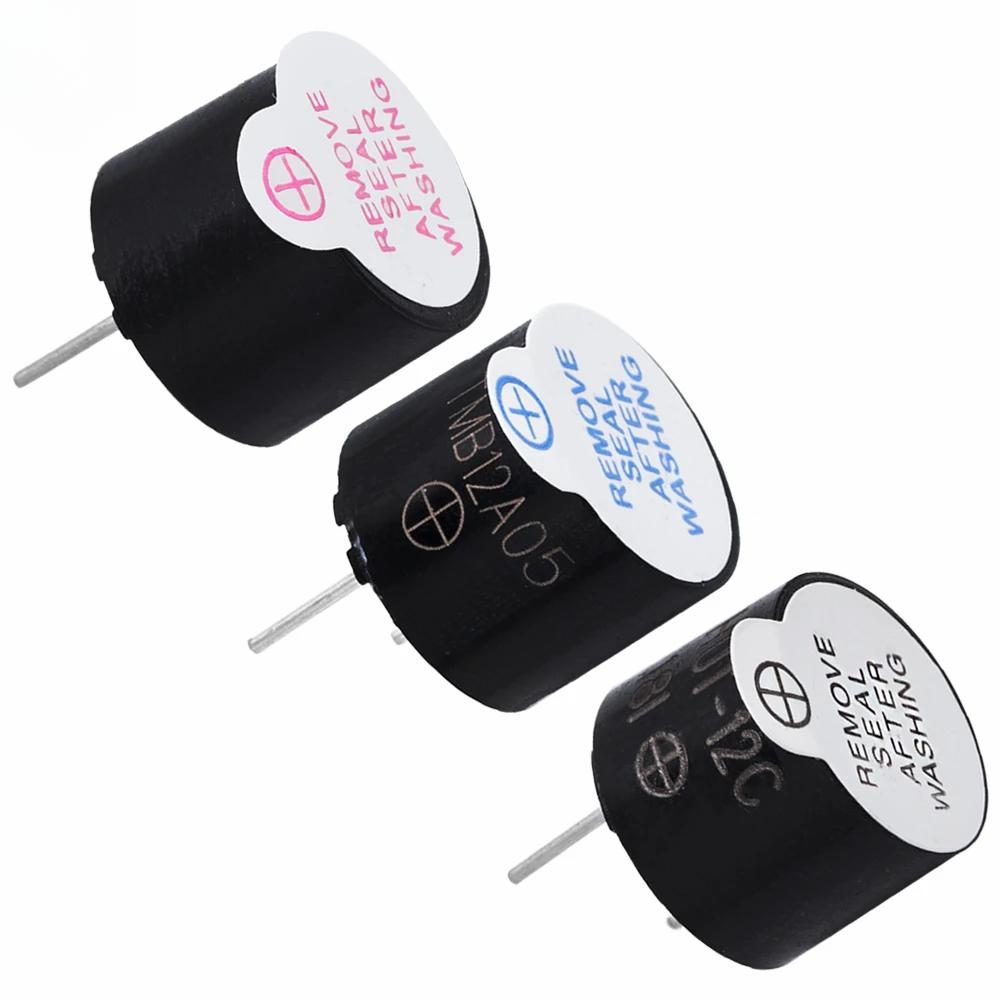 3v 5v 12v Active Buzzer Magnetic Long Continous Beep Tone Alarm Ringer 12mm MINI Active Piezo Buzzers Fit For Arduino Diy Kit