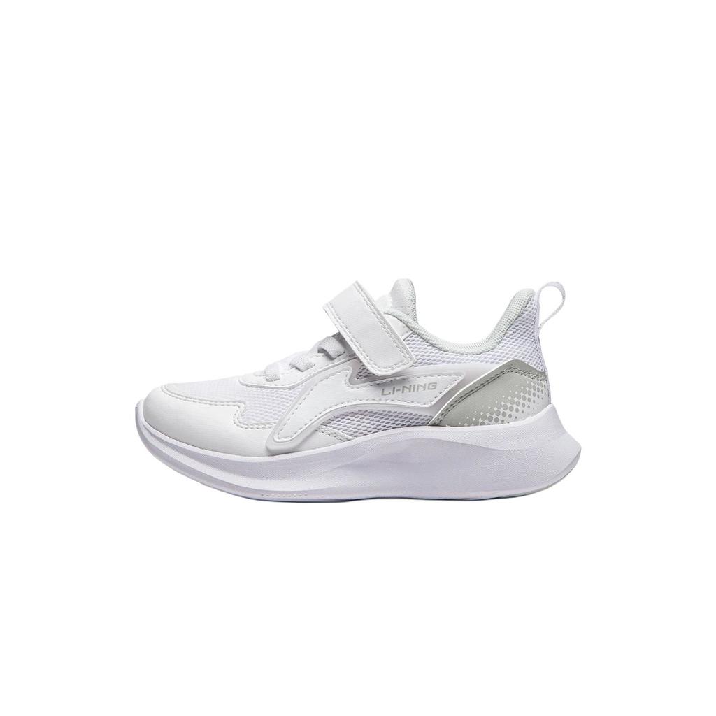 Li Ning YOUNG Sportlife Slip Resistant Abrasion Resistant Low top Kids' Running Shoes White Purple YKNU076-3