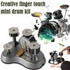 Finger Drum Set For Percussion With LED Lights Present For Young Musicians Interactive Jazz Drumming Experience Compact Design For Fun Learning
