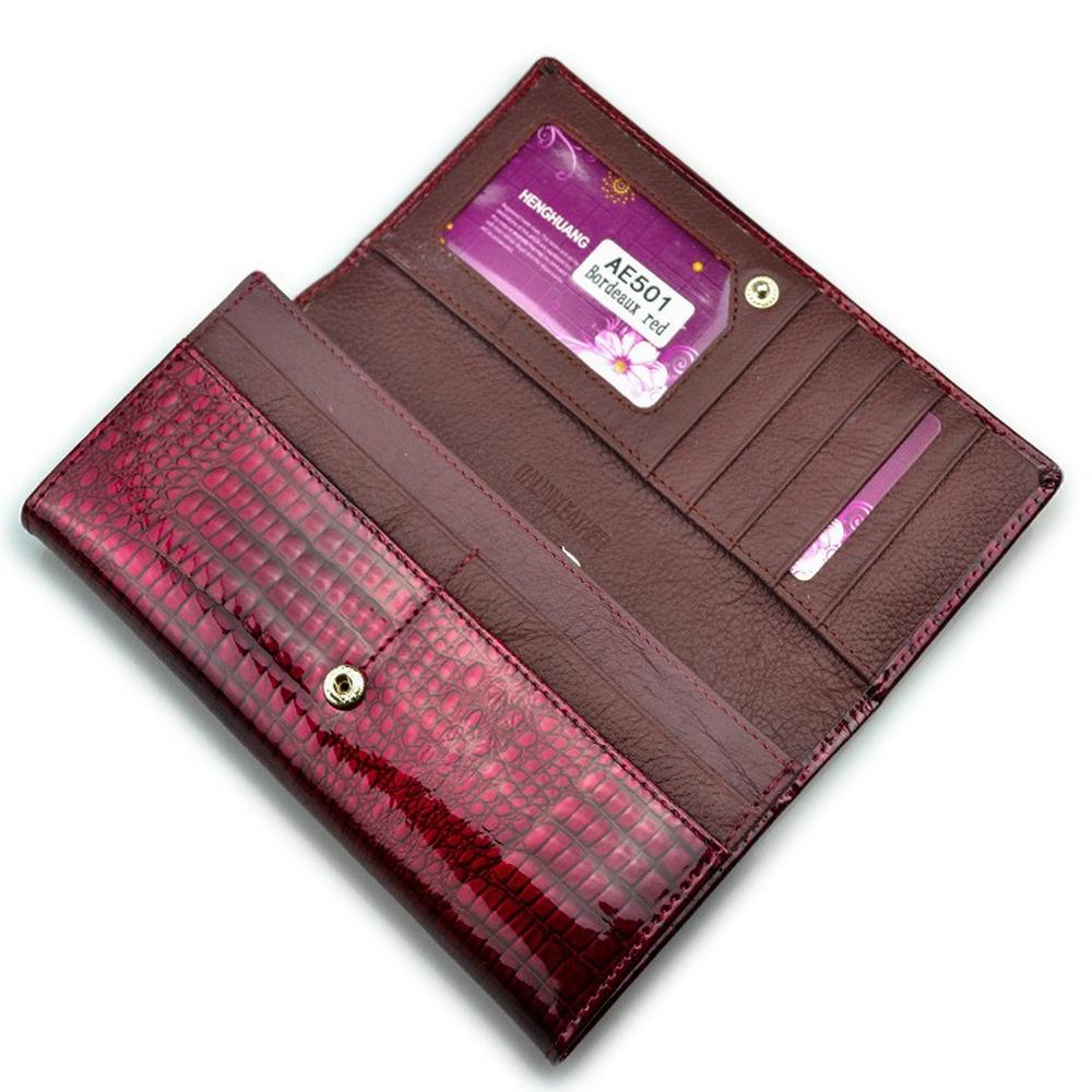 Женщинский кошелек из натуральной кожи, размер 18.5 * 3 * 9 см