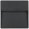 Outdoor Wall Lights 2 pcs LED 3 W Black Square