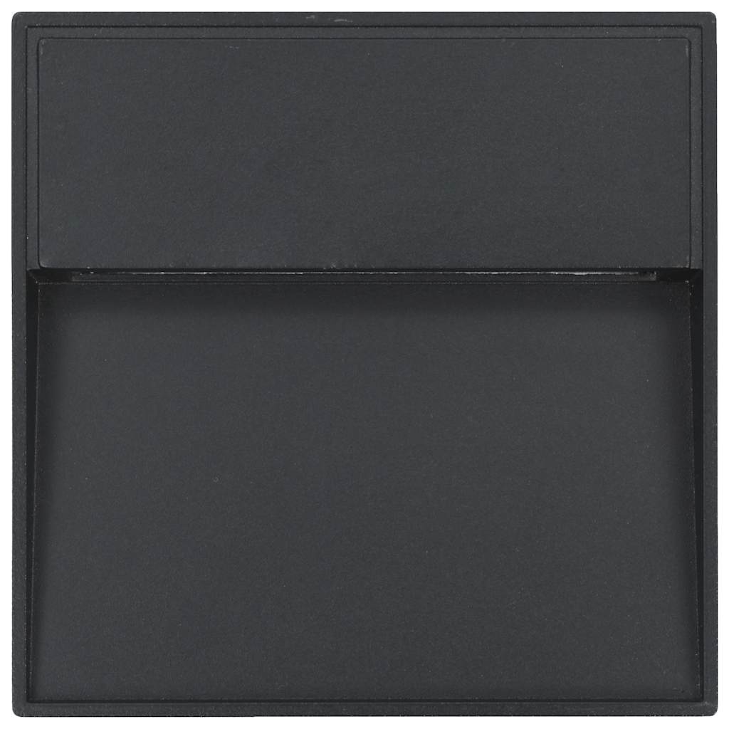 Outdoor Wall Lights 2 pcs LED 3 W Black Square