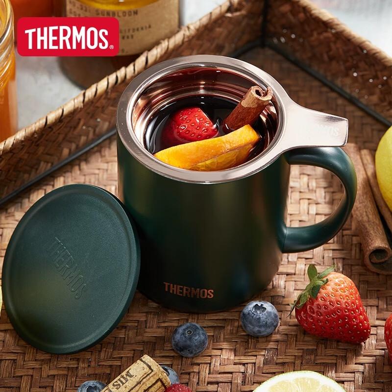 THERMOS Stainless Steel Insulated Mug with Handle and Infuser