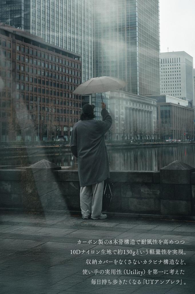 TOKYO CRAFTS UT Зонт Карбоновый Ветрозащитный Водоотталкивающий [Легкий/Складной Зонт/130г/54см/Компактный/8 Ребер]