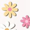 6 шт./набор Деревянное украшение на стену в виде цветов Фермерский дом Деревенский Цветочный Настенный арт для дома