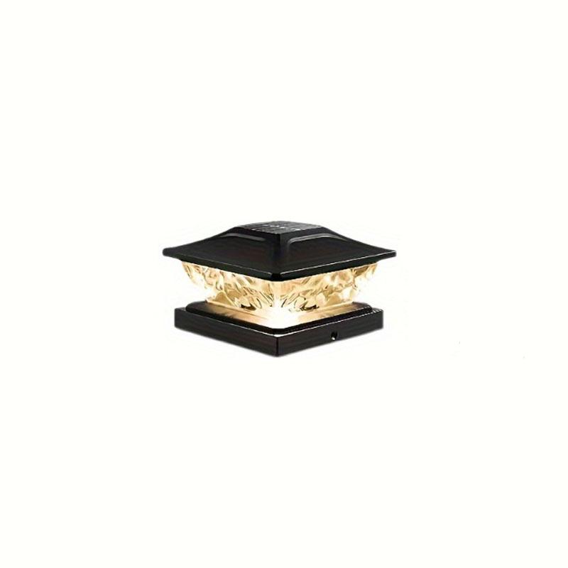 Солнечный столбовой светильник, переключение 2 режимов, свет для украшения двора и сада, уличный ступенчатый светильник, солнечный светильник для забора, новогодняя атмосфера