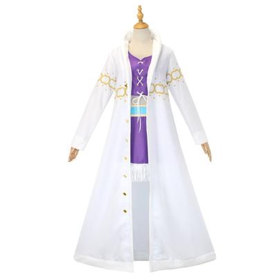 Косплей костюм Робин из One Piece, куртка с меховым воротником, полный комплект косплей костюма Николь Робин
