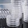 25pcs  40mm Clear Round Plastic Coin Container