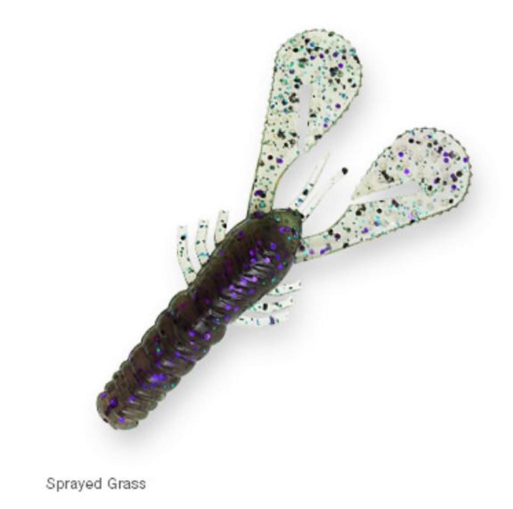 Zman Мягкая приманка Turbo CrawZ 4 дюйма, 6 шт. в упаковке, распыленная трава (2963)