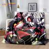 2025 H-Helluva Boss Blitzo Cartoon Soft Blanket, Soft Throw Blanket для дома, спальни, кровати, дивана, пикника, дорожного чехла, подарка ребенку