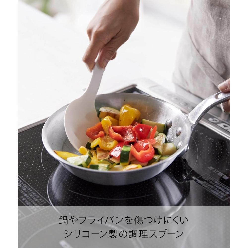 Силиконовая кухонная ложка Yamazaki Белая Прибл. Ш7 Г3 В26см 4272