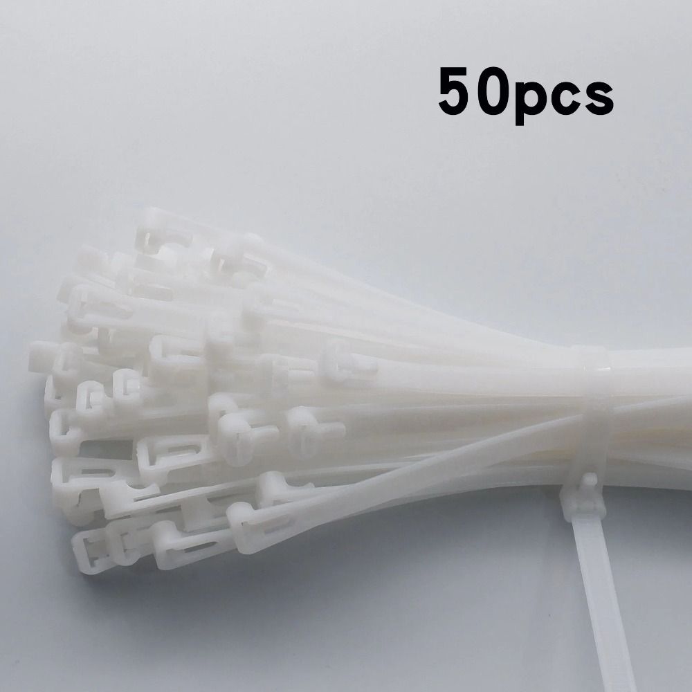 50pcs Loose Slipknot Cable Zip Tie 5*200 Nylon Cable Tie Quality Detachable Bundle