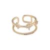 Niche Design Cold Wind High Sense Stacked Zir*****Pening Personalized French Ring Fashion