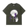 275 GSM Washed T-shirts 100% Cotton Tokyo Ghoul V2 Print Unisex Heavy Cotton T Shirt