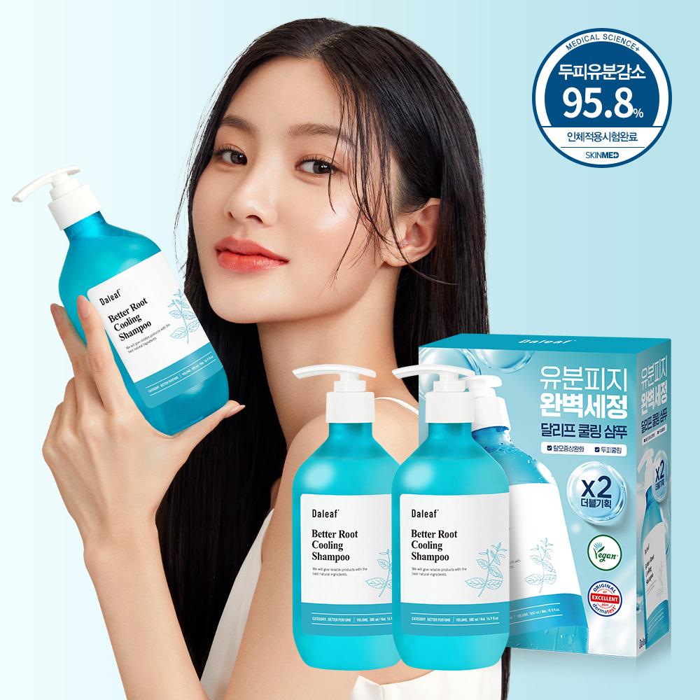 Dalif Apple Mint Cooling Shampoo Double Plan (500ml+500ml)