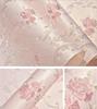 Beibehang 53x300 см Рельефные цветы Самоклеящиеся обои из нетканого материала для декора гостиной розовые 3D настенные обои Домашний декор