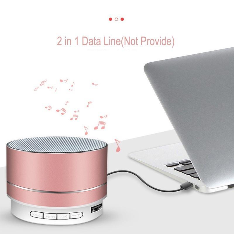 Портативный металлический сабвуфер, беспроводной Bluetooth-динамик, компьютер, мини-Bluetooth-аудио, MP3-плеер