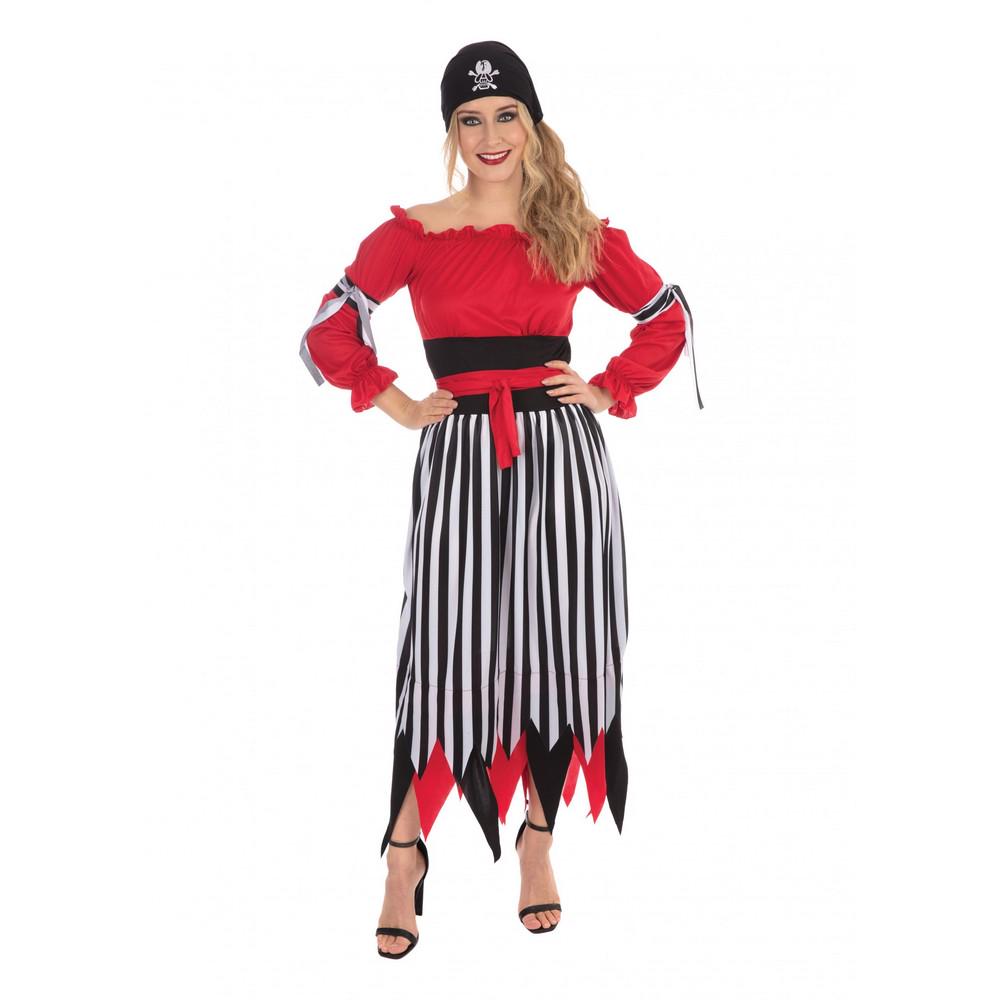 Bristol Novelty Womens/Ladies Crimson Pirate Costume