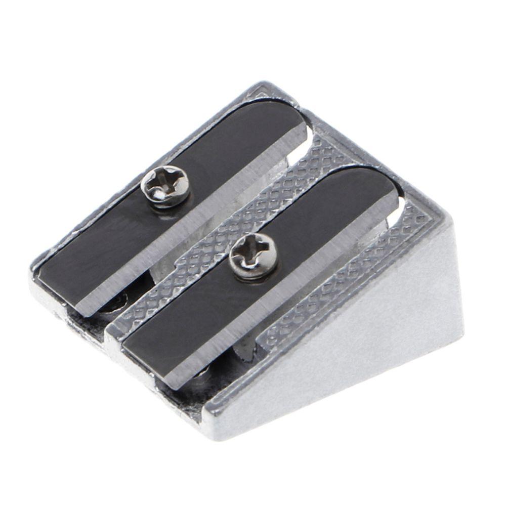 Metal Two Hole Double Hole Pencil Sharpener Pens Cutter Tool Pencil Sharpener Office Sharpener