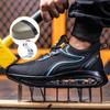 ZLMY Safety Shoes Men Air Cushion Steel Toe Sneaker Puncture Proof Sport Work Shoes Man Big Size 48 Safety Work Boots Breathable