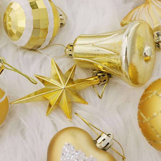 16 шт. Рождественские шары, украшения для елки, пластиковые трости, леденцы, колокольчики, подвесные украшения, праздничные принадлежности для вечеринок