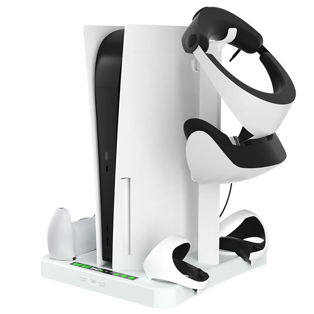 Подставка для охлаждения игровой консоли PS5, полка для хранения игровых дисков, держатель для гарнитуры, игровой контроллер, зарядное устройство, док-станция