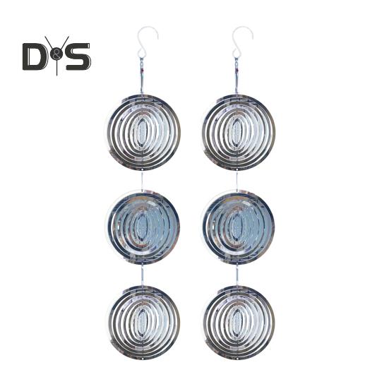 3/6/9Pcs Wind Chime Pendant Outdoor Decoration Birdproofing Shiny Bird Protection Solution Windmill Reflectors