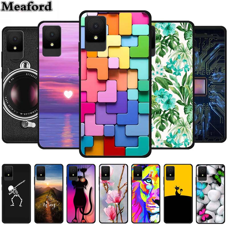 For TCL 501 Case Luxury TPU Soft Silicone Back Cover Phone Cases for TCL501 6 Inches T433D Protective New Bumper Lovely Funda