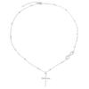 Cross Border Fashion Stainless Steel Chain Necklace Personalized Simple Infinite Symbol Cross Pendant Necklace for Women