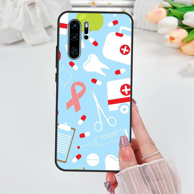 Чехол для Huawei Nova Y70 Y72 Y73 Y60 Y90 Y61 Y91 8i 7i 11i 12i 12s 9 10 SE P20 P30 P40 Lite с рисунком "Стоматолог, Зубной врач, Медсестра"