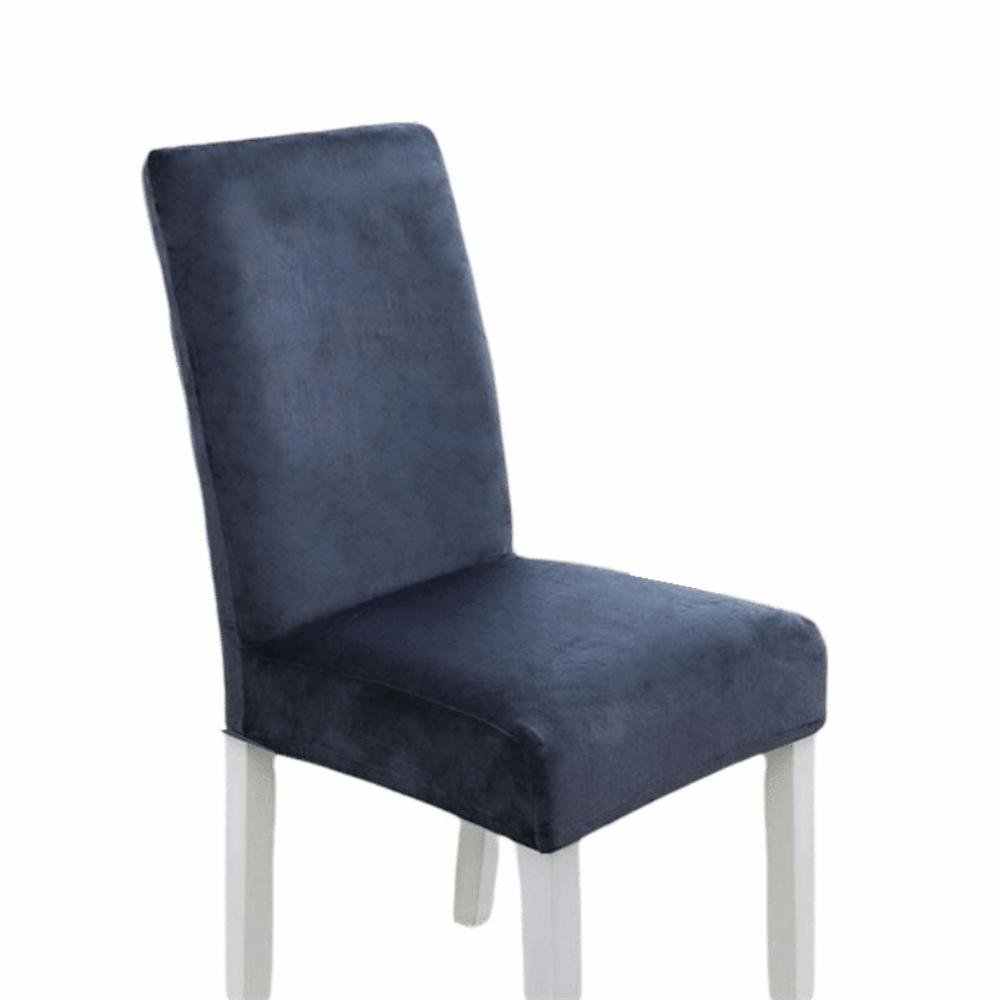 Thickened Plush Chair Cover Velvet Chair Protector Washable Elastic Chair Slipcover Restaurant