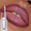 Dual-Color Velvet Matte Lipstick - Long-Lasting Waterproof Lip Mud In Iridescent Frost & Deep Plum Shades