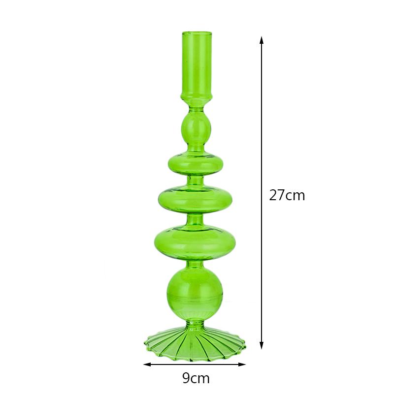 Скандинавские стеклянные подсвечники для вечеринки, стеклянная ваза, украшение для дома, подсвечник на день рождения, подсвечник, воск, Portavelas Decor