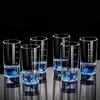 6 PCS/SET Thickened Cup Base Spirits Cup With Scales Vodka Cup Drink Cup Liquor Glass  Banquet