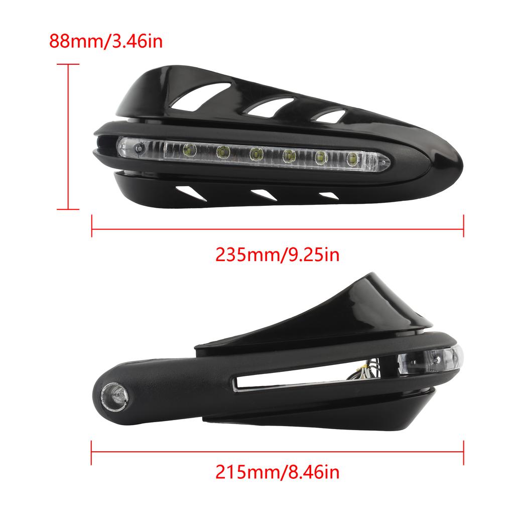 Motorcycle Lighted Hand Guards Light Handguard Motocross Handguard for KTM Honda Yamaha Kawasaki Dirt Bike Enduro Night Safety