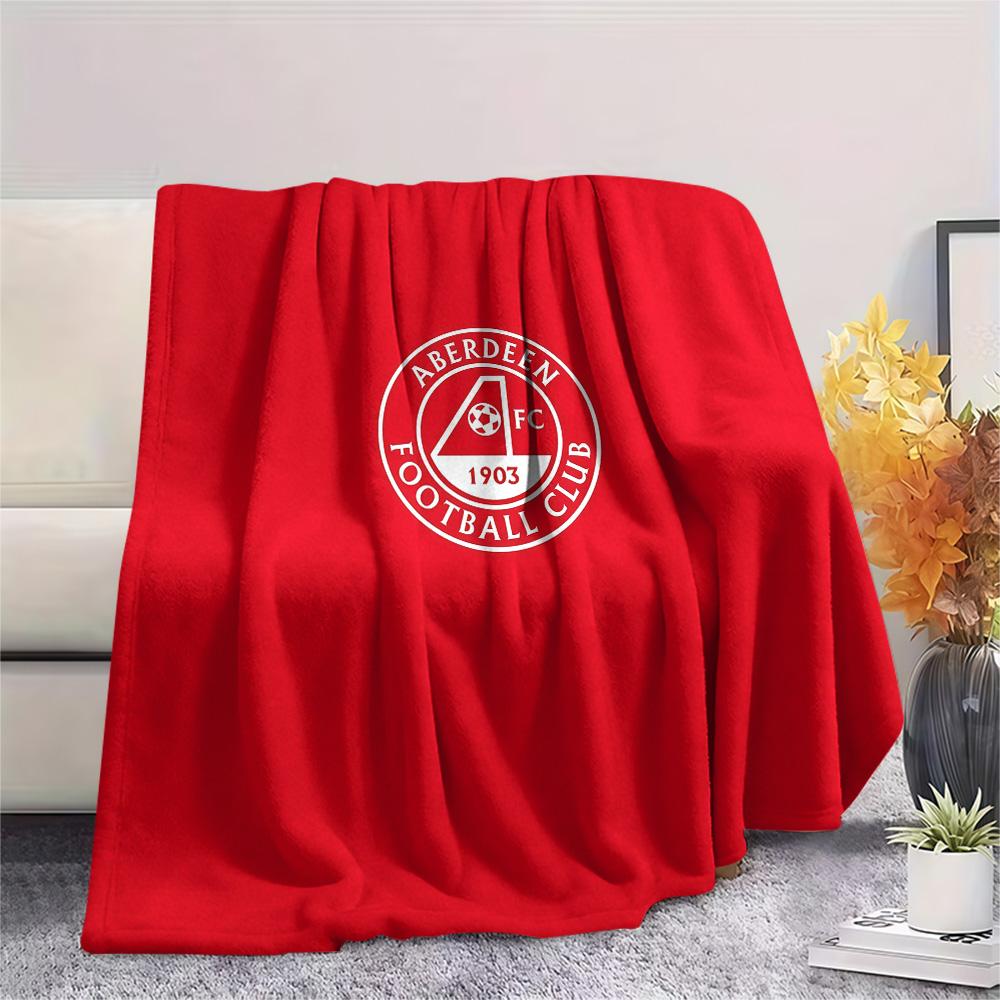 Aberdeen Football Club Flannel Blanket, High quality Comfortable for All Seasons, Home Decor, Warmth and Comfort