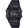 Casio Стандартные цифровые мужские часы W-800H-1BV Черные с инверсным ЖК-дисплеем Водонепроницаемые