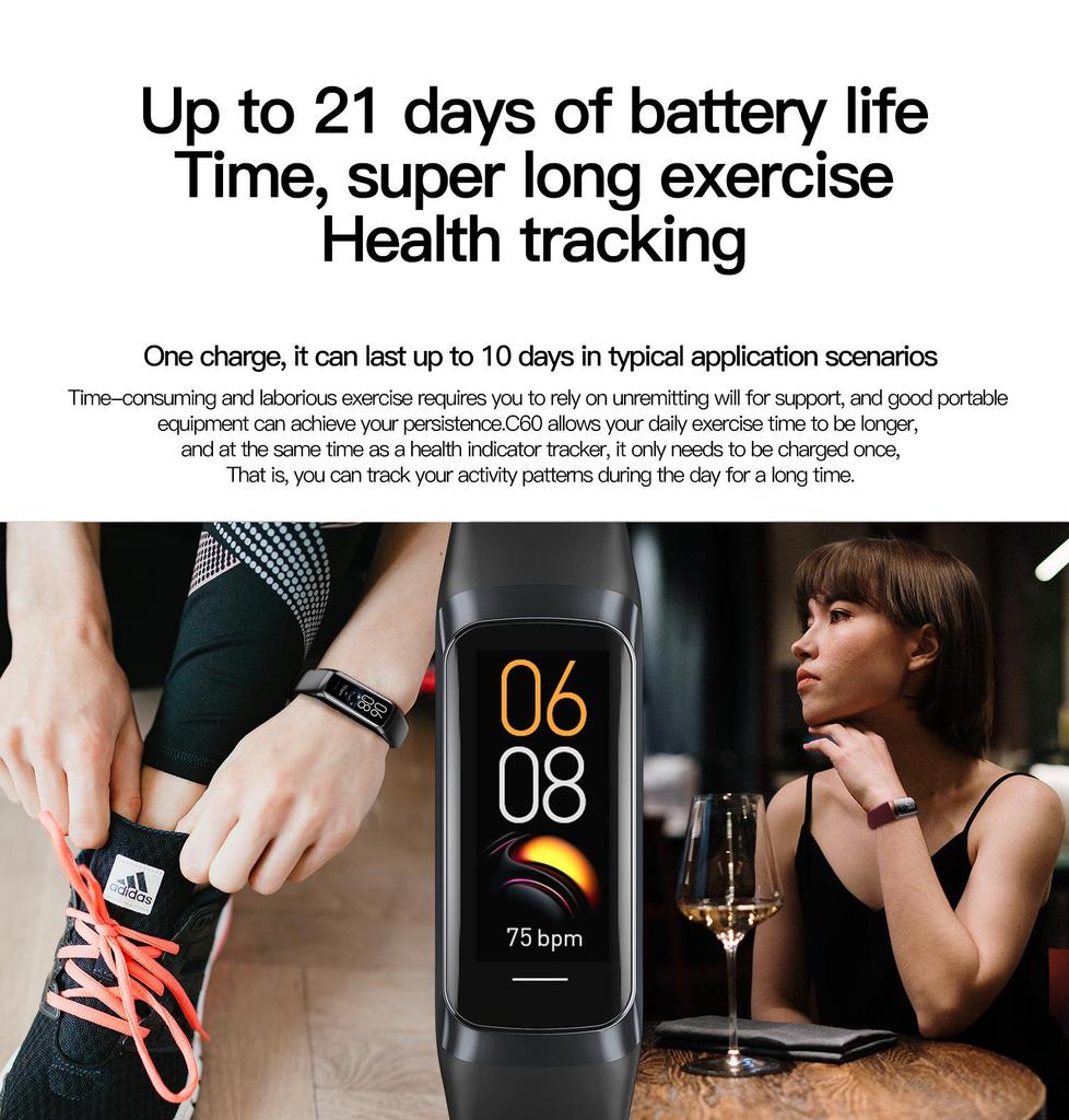 Cross-border AMOLED Smart Bracelet: Monitors Blood Pressure, Oxygen, Temperature, Heart Rate, Sleep; Waterproof Sports Watch