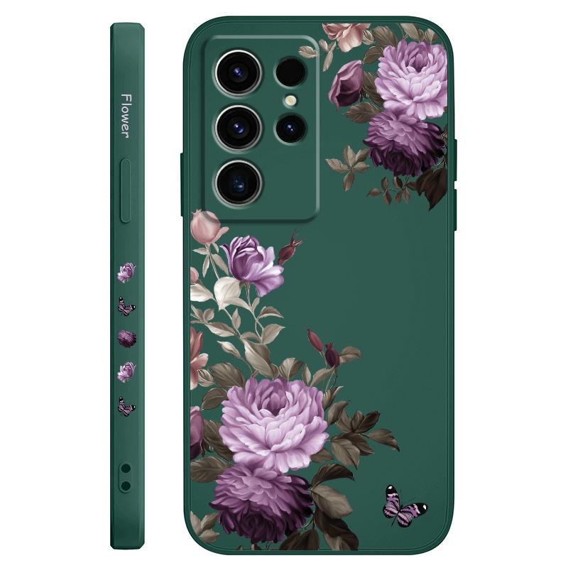 Чехол для телефона 'Цветы пионов' для Samsung Galaxy S25 FE S24 S23 S22 S21 S20 S10 S10E Ultra Plus FE Note 20 Ultra Plus
