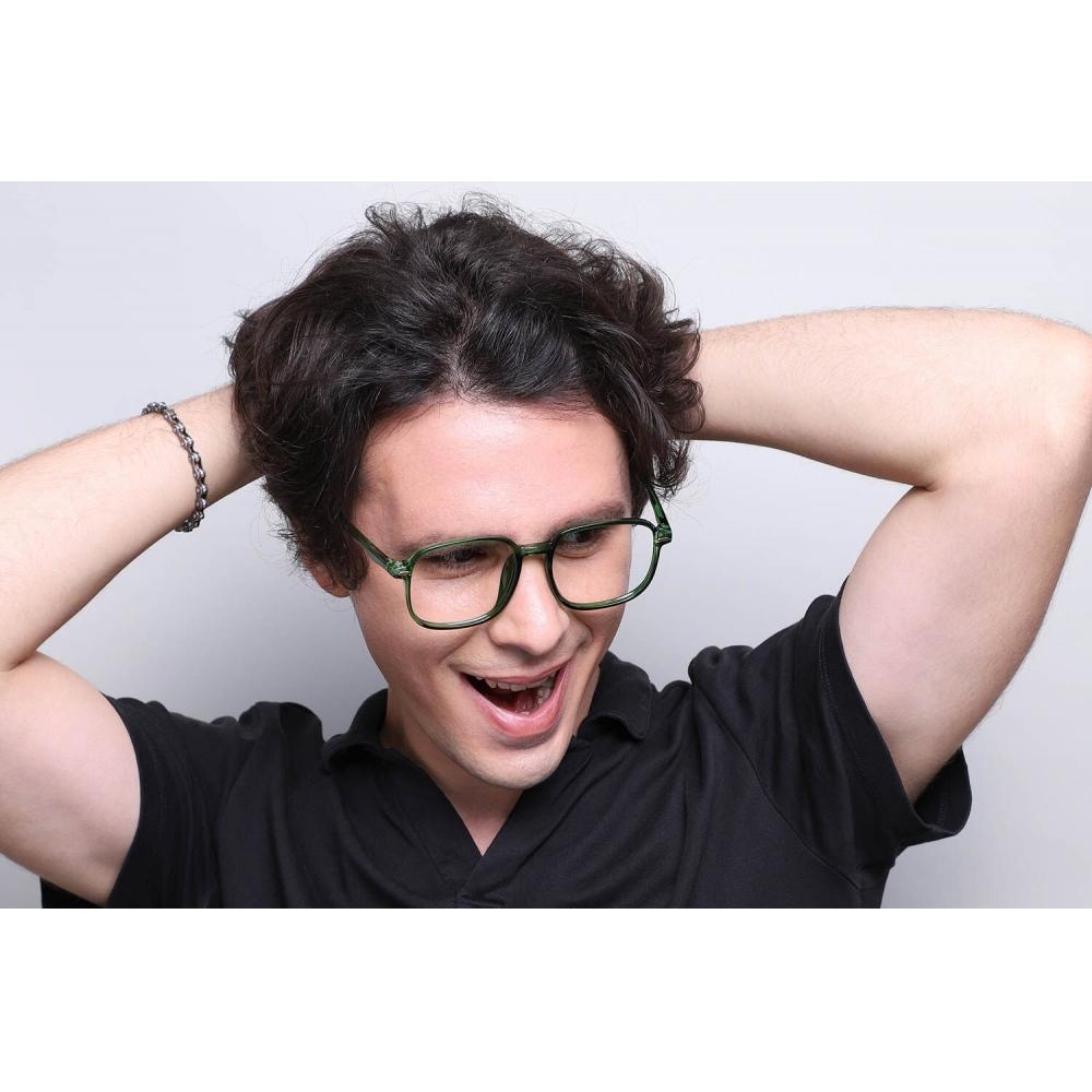 Очки для зрения Smartbuy Collection Ghin G30050 C25 Модные Унисекс Очки Квадратные Ободковые Прозрачно-зеленые