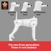 Pet Groomer Fake Dog Model New Three-In-One Model Teddy Ram Poodle Shape Head Practice Fake Hair Model Dog for Grooming