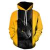 Новая супер милая толстовка с капюшоном 3D Cat для мужчин и женщин, сделай сам, с капюшоном, осенний уличный наряд для мальчиков и девочек с изображением животных, белый пуловер