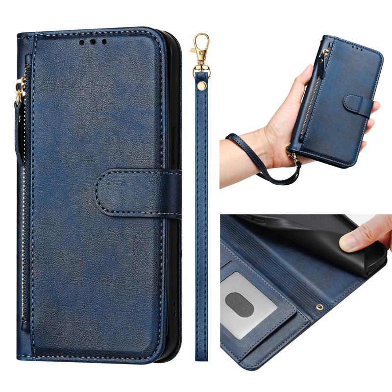 Flip Case for Realme V11 V13 V20 V23 V25 V50S V60 V60S Q3 Q3i Q5 Pro Q5i Q5X C61 C63 C65 C75 4G 5G Leather Wallet Cover Card Slot Bag Zipper Casing