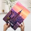 New York City Skyline Poster Customized Wall Art Vintage Metal Signs Retro Tin Plaque for Man Cave Office Decoration Gaming Home