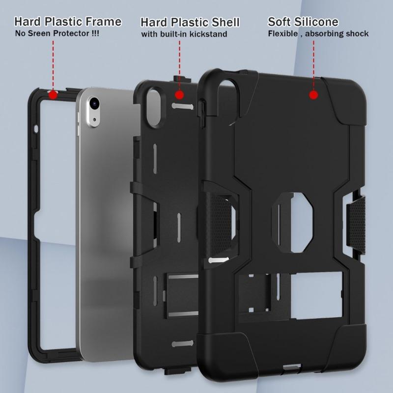 For Apple iPad 11th Generation Armor Stand Case Funda For iPad A16 11inch Airbag Shockproof Protective Shell Tablet Cover