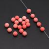 20 шт./50 шт., натуральные розовые коралловые бусины, круглые бусины со сквозными отверстиями для изготовления ювелирных изделий, ожерелье, браслет, аксессуары