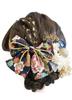 Lomeri Hair Dried Japanese Pattern for and Y20 Shichi-Go-San Ornament, Flowers, Tsumami-zaiku, Ribbon, Shichi-Go-San, Yukata, Coming-of-Age Ceremony,